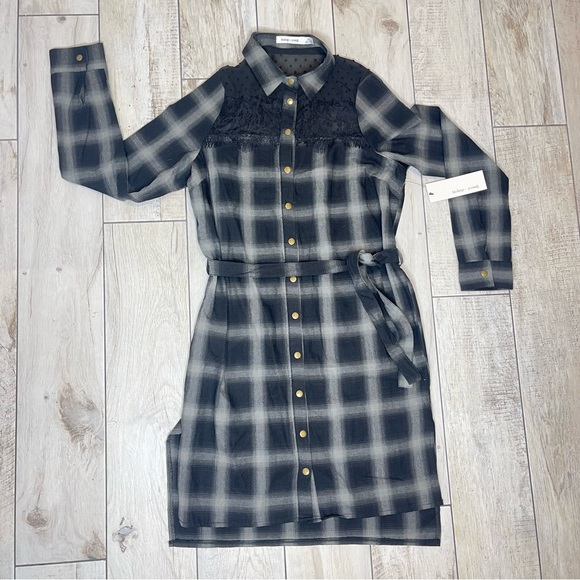 COPY - BISHOP YOUNG Plaid Shirt Dress Size Xs - Picture 13 of 16